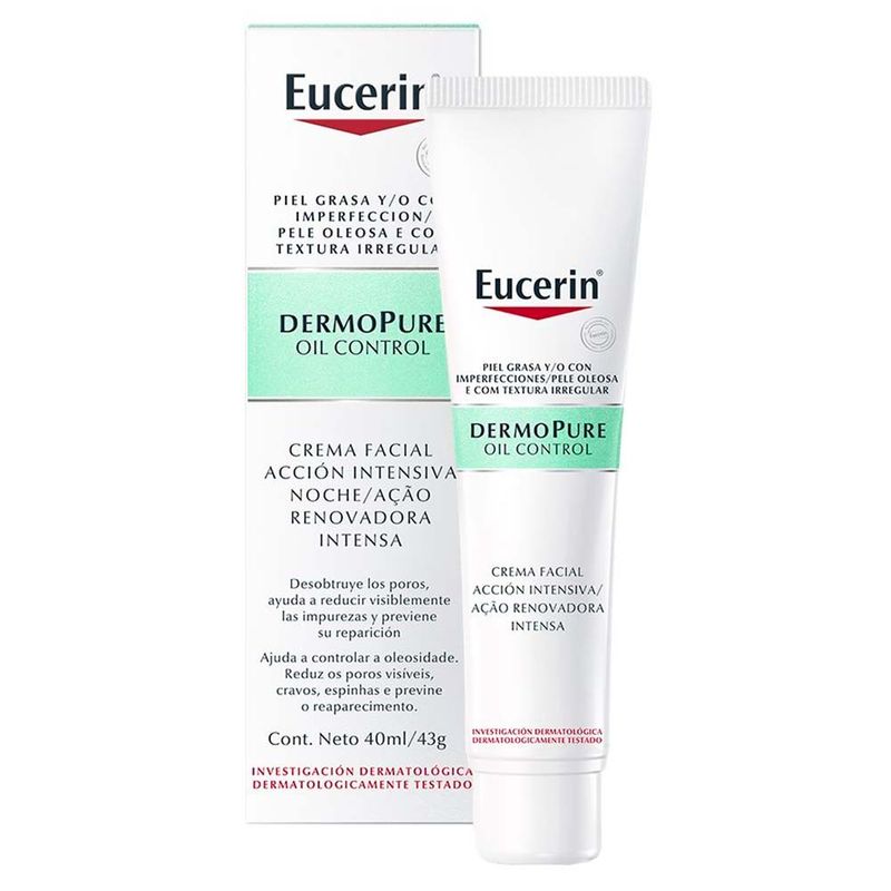 Creme Facial Antiacne Eucerin – DermoPure Oil Control Ação Renovadora 40ml