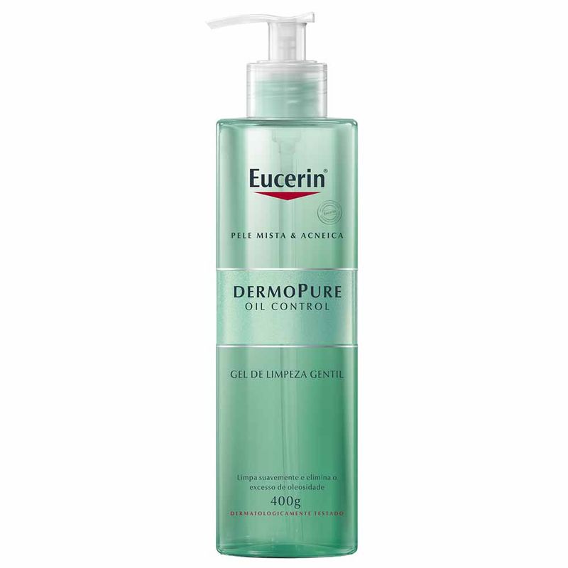EUCERIN Gel de Limpeza Facial Antiacne Dermo Pure Gentil Pele Mista e Oleosa 400g
