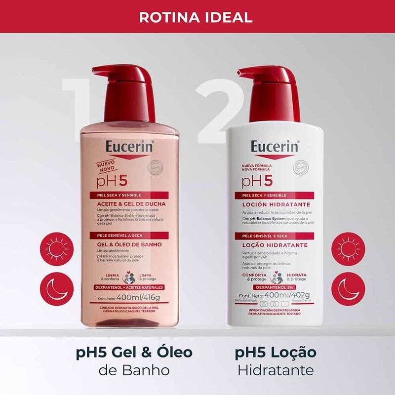 Gel e Óleo de Banho Eucerin pH5 400ml