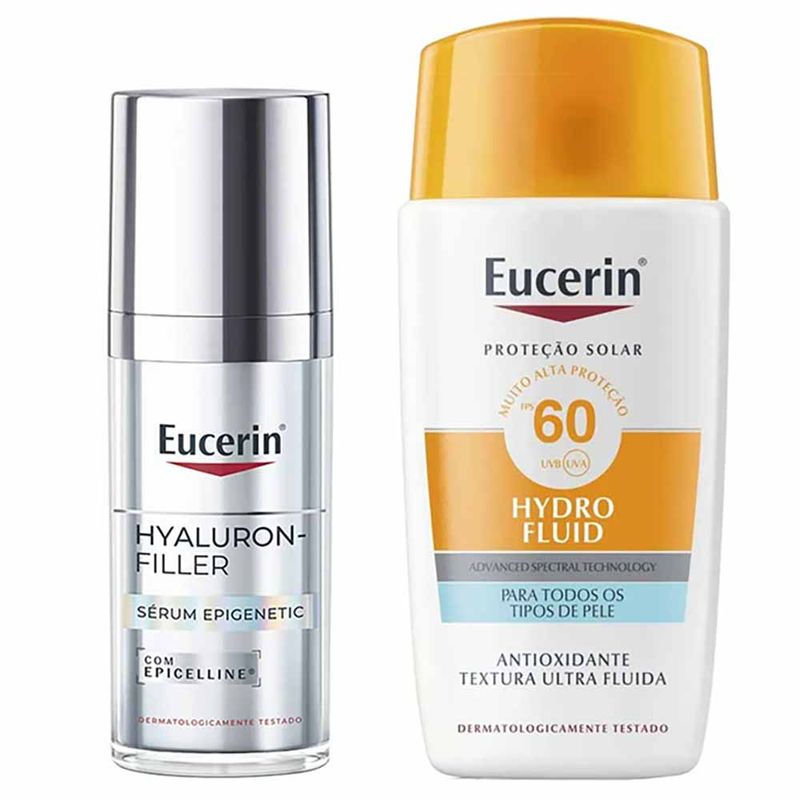 Eucerin Kit - Sérum Epigenetic Facial + Protetor Solar Sun Hydro Fluid FPS50 Kit